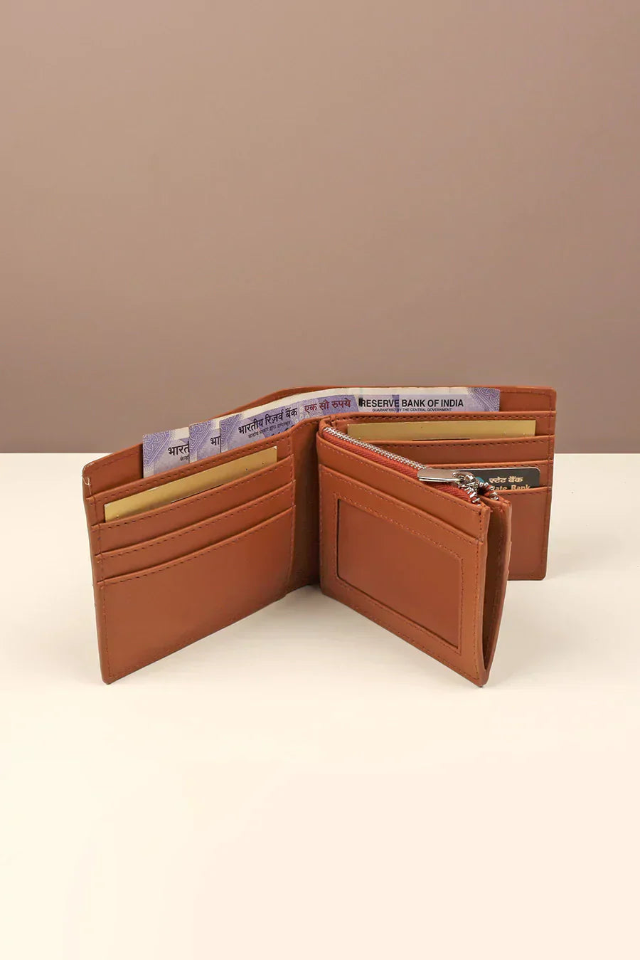 Leonardo Vegan Leather Men Bifold Wallet