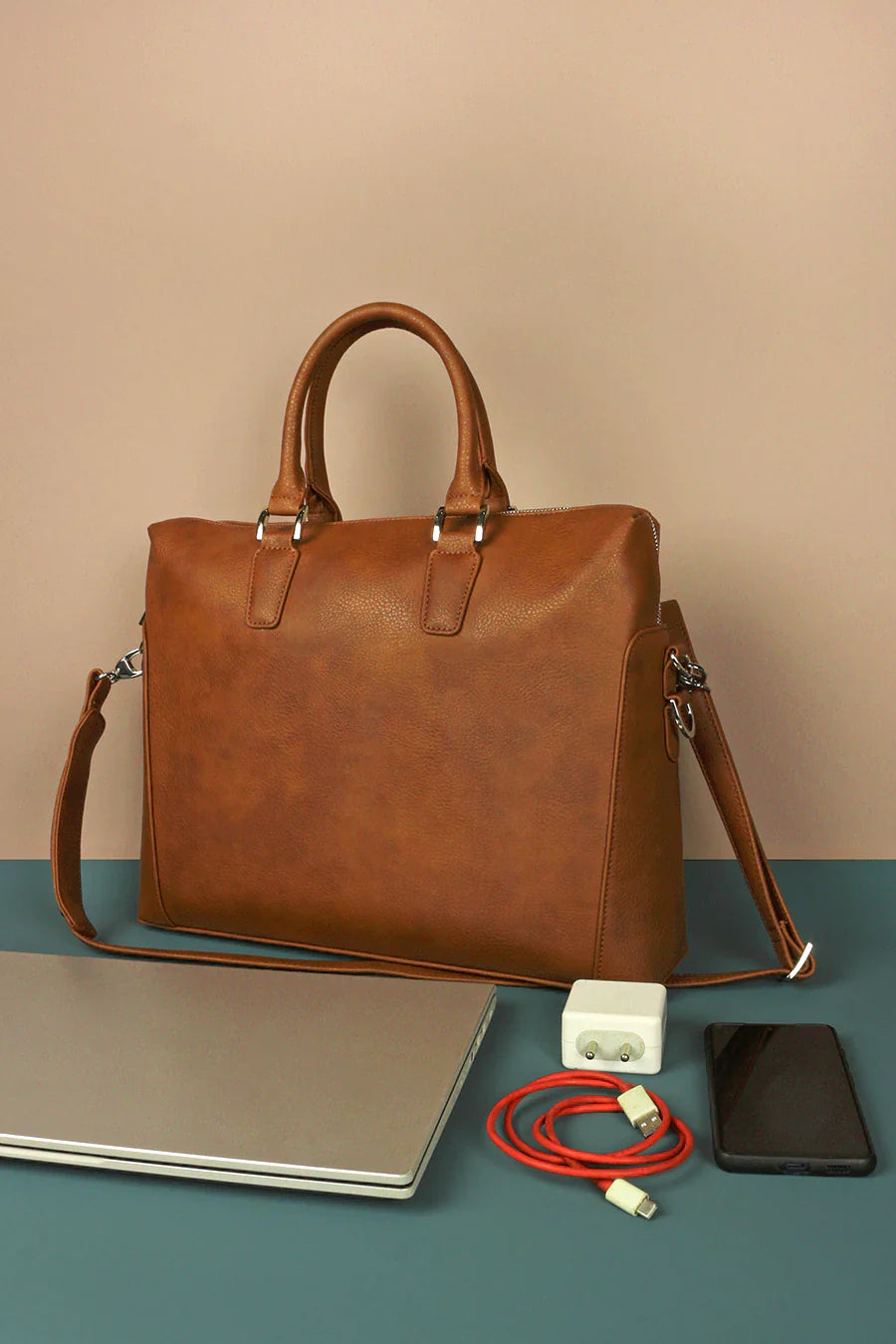 Will 15 Inch Vegan Leather Laptop Bag for Men