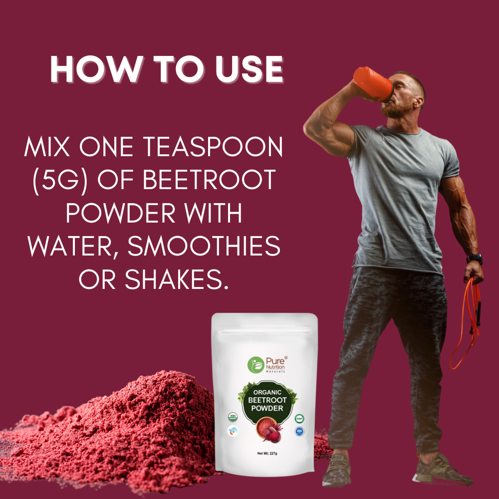 Organic Beetroot Powder | USDA Organic Beetroot Root Powder | Natural Superfood Powder