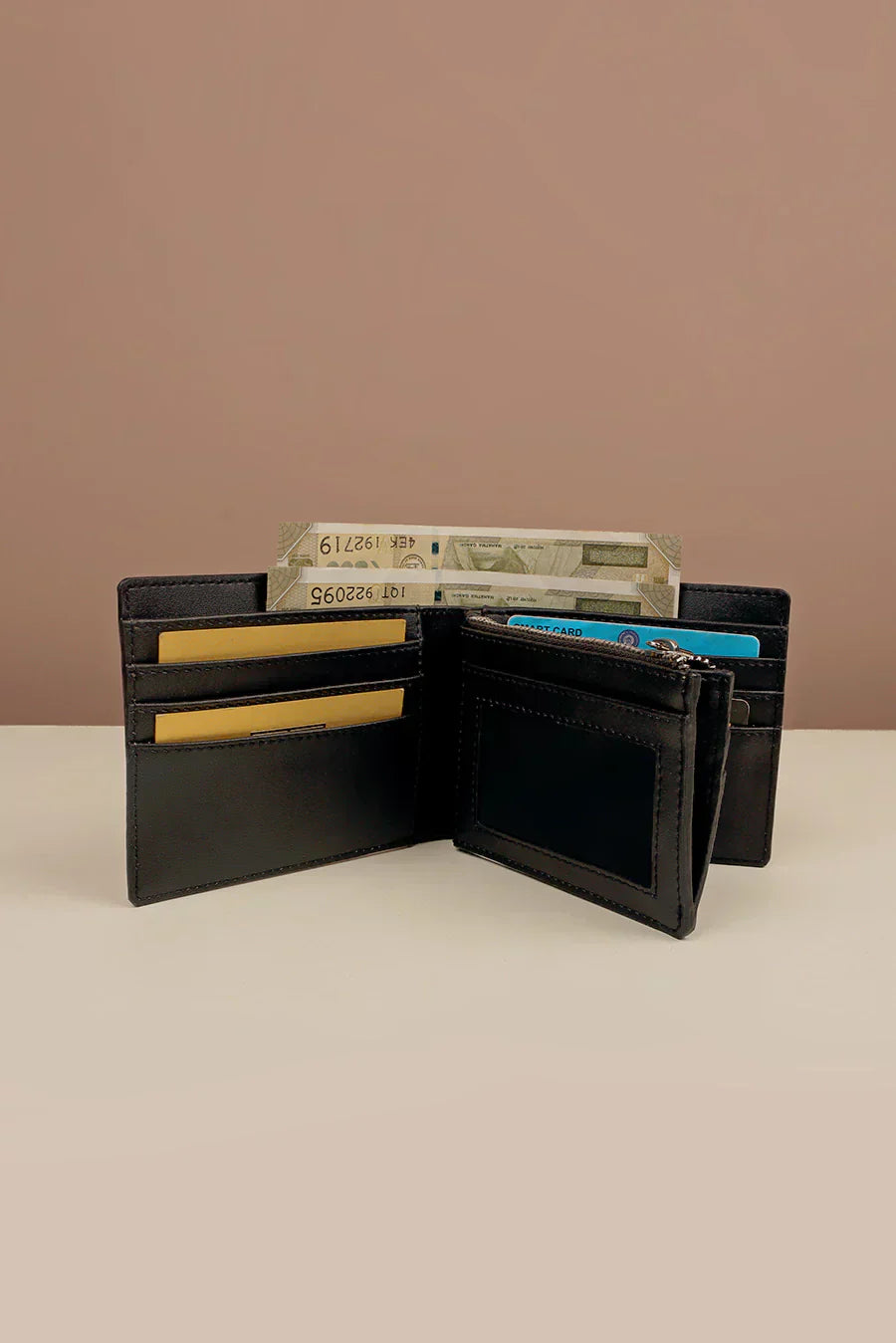 Leonardo Vegan Leather Men Bifold Wallet