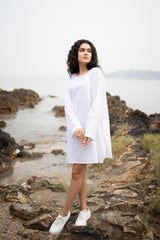 Adam Leaves Chloe- Women's Linen Kurta