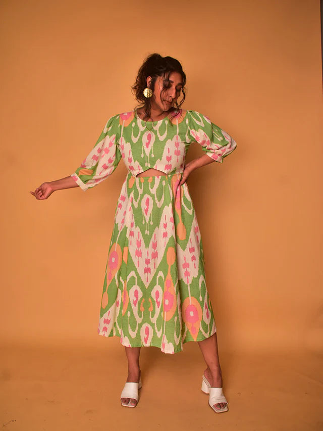 WhySoBlue Lily Cut-Out Dress