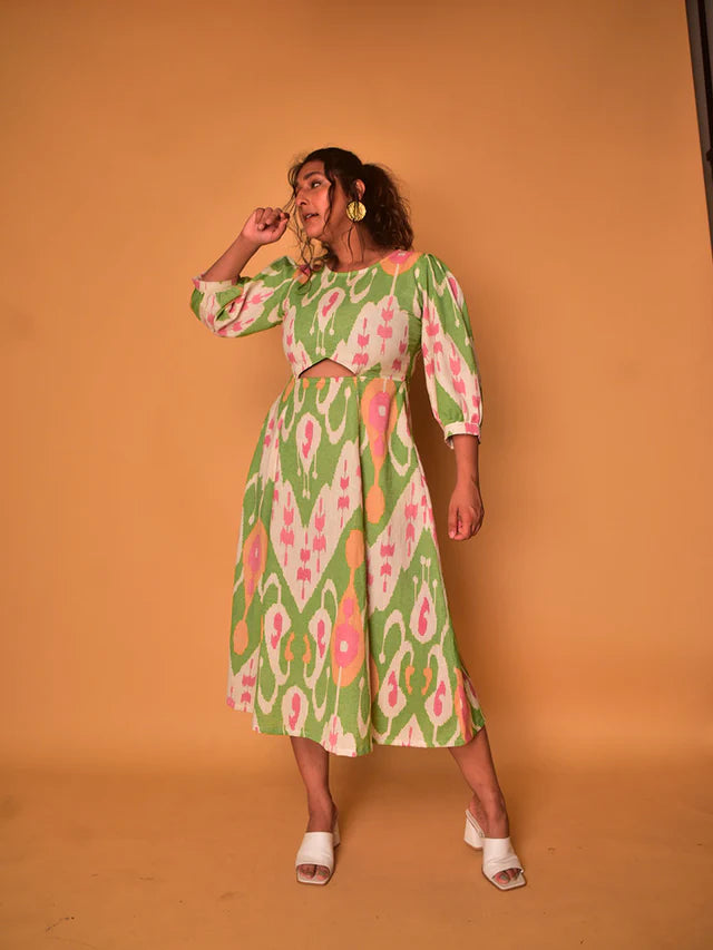 WhySoBlue Lily Cut-Out Dress