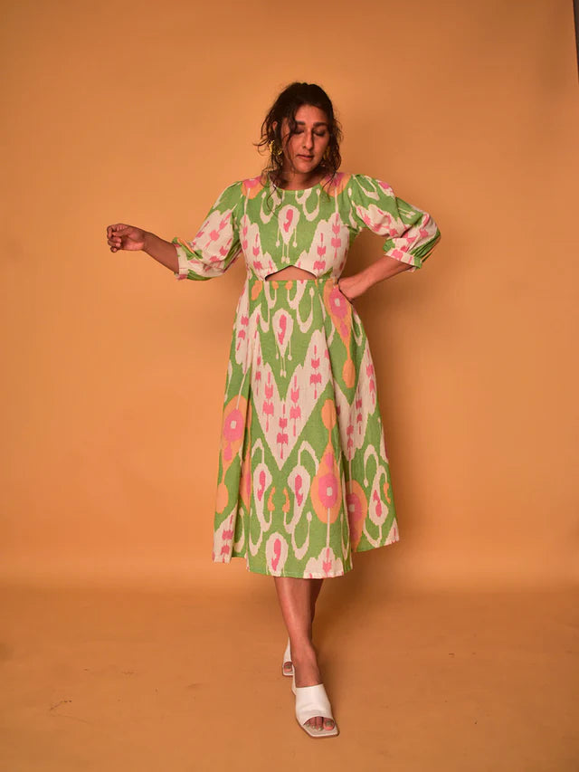 WhySoBlue Lily Cut-Out Dress