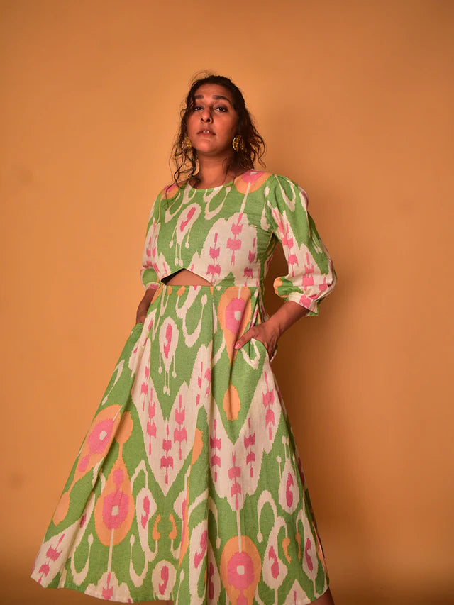 WhySoBlue Lily Cut-Out Dress