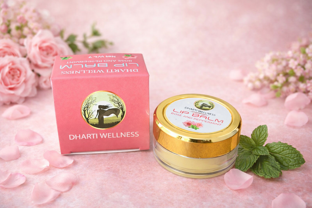 Lip Balm - Natural | Nourishing | Soft Lips | Rich in Shea and Avocado Butter | Carrot Seed Oil | Rose Essential oil | Peppermint Essential Oil |Vitamin E