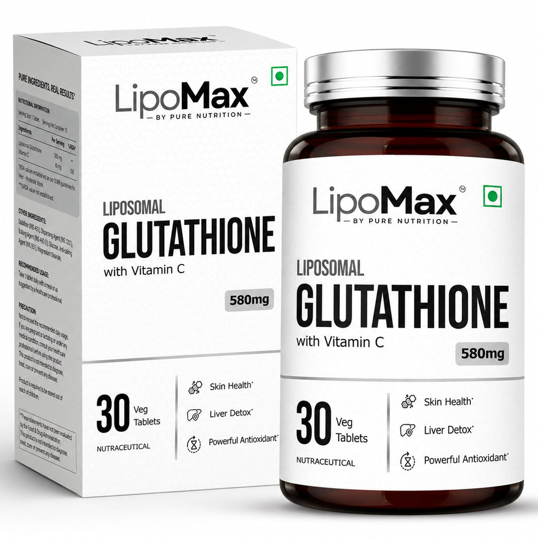 LipoMax Liposomal Glutathione with Vitamin C Skin Radiance & Antioxidant
