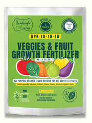 Bombay Greens Liquid Organic Fertilizer for Vegetables & Fruits - NPK (10-10-10)