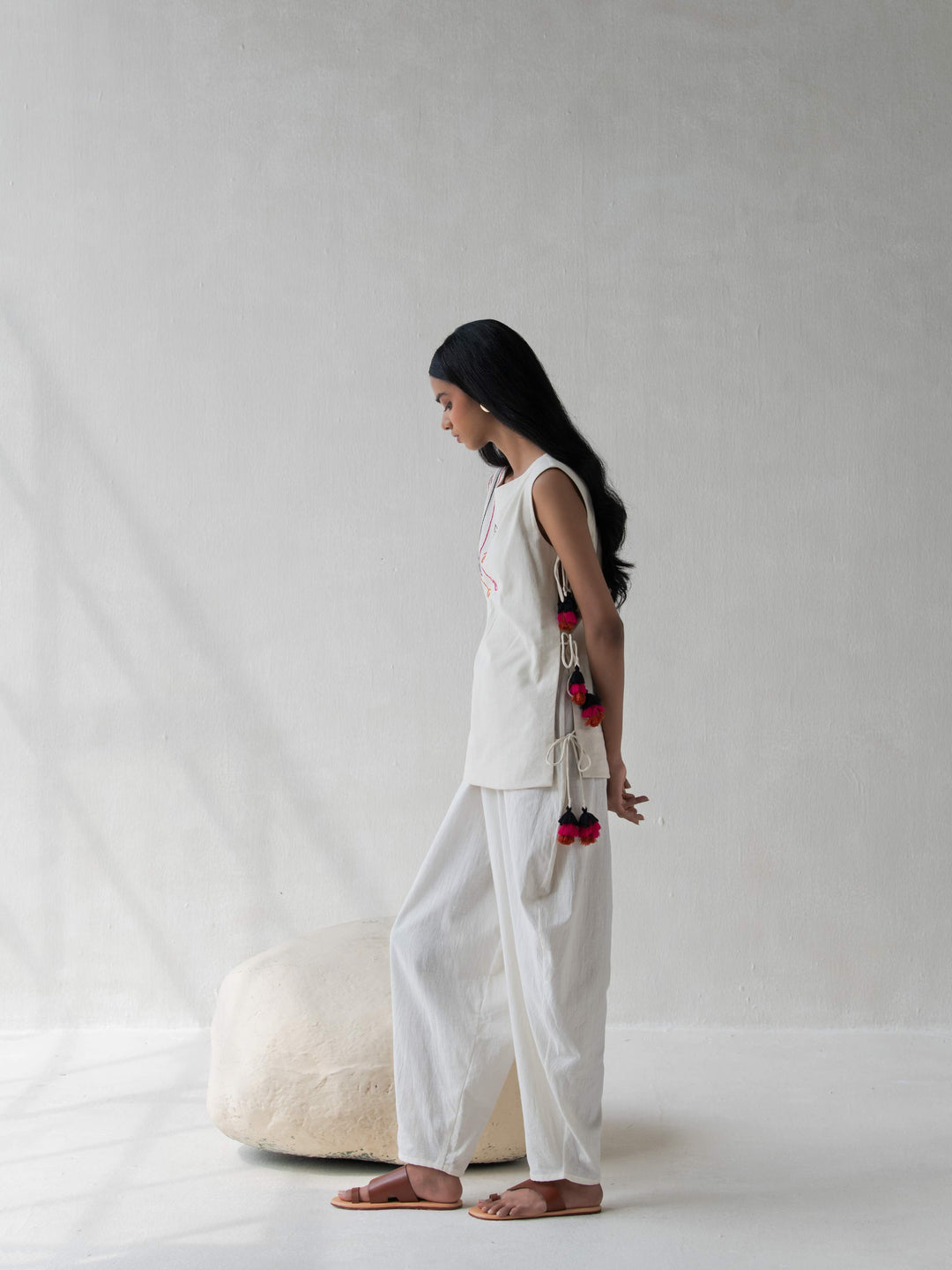 Dhwani Choksi Drawstring Layer Top