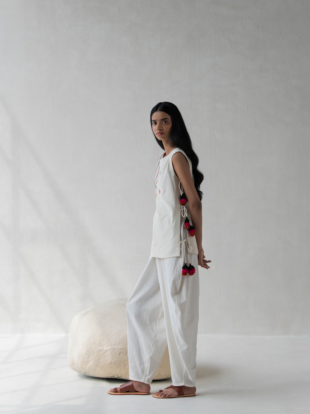 Dhwani Choksi Drawstring Layer Top