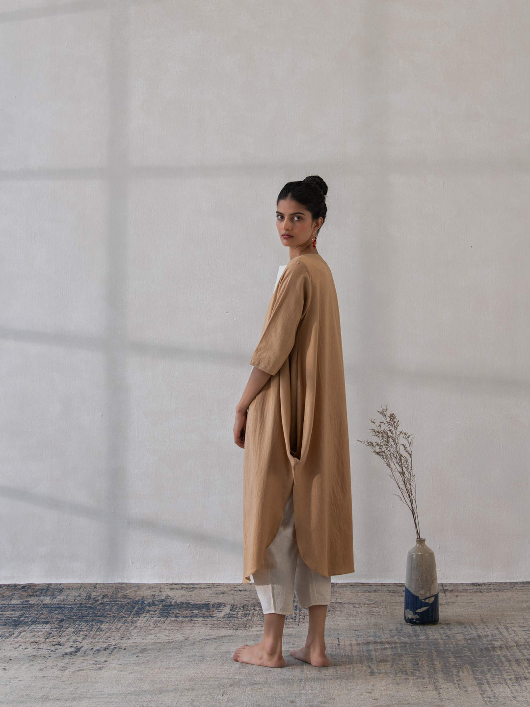 Dhwani Choksi Front Open Cowl Jacket