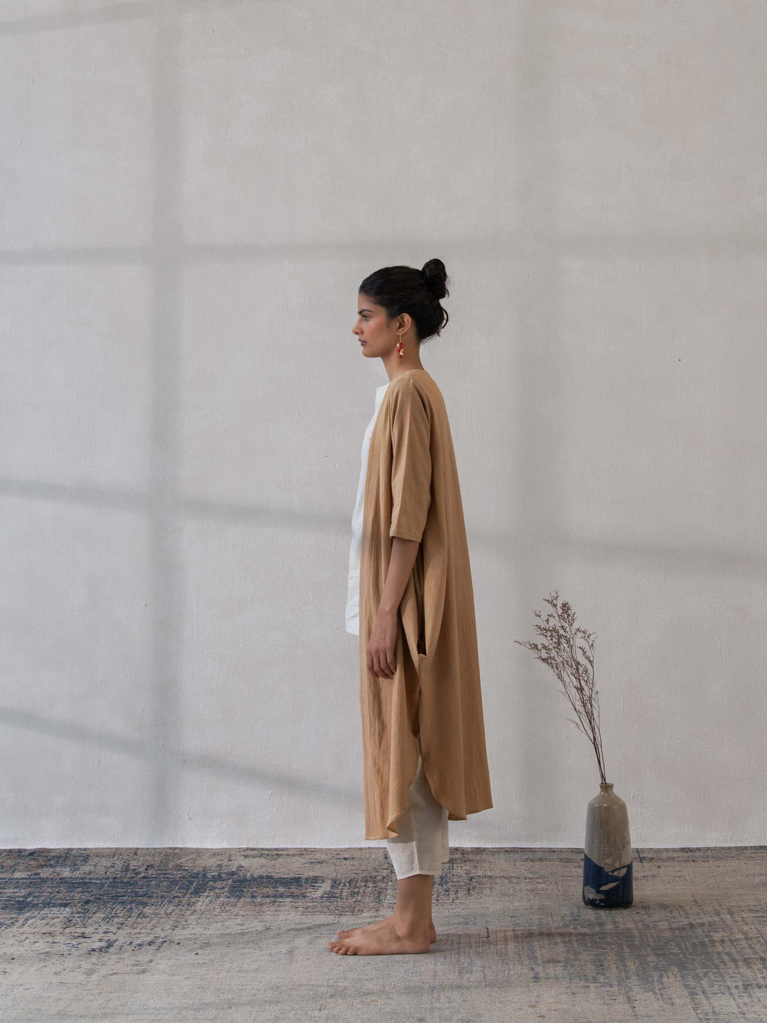 Dhwani Choksi Front Open Cowl Jacket
