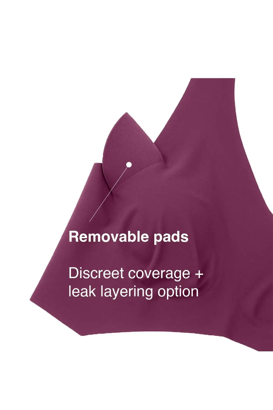 V-Neck Maternity Bamboo Bra – Plum Purple