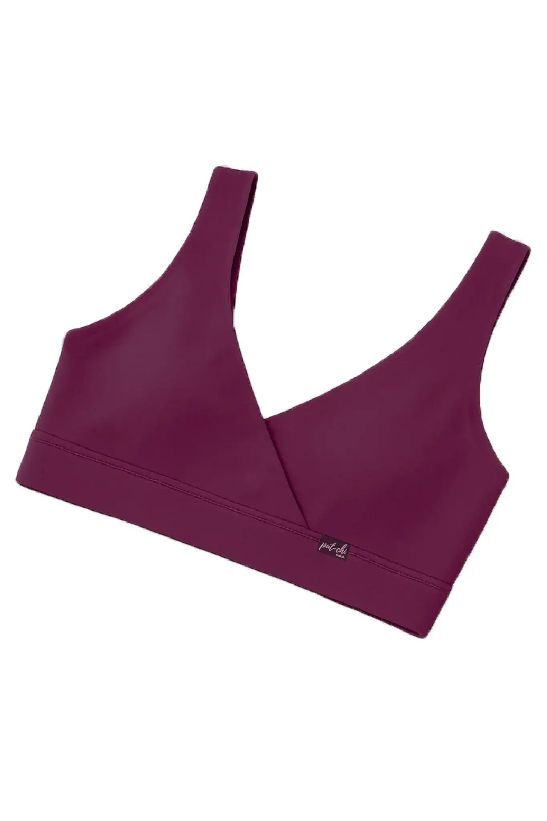 V-Neck Maternity Bamboo Bra – Plum Purple