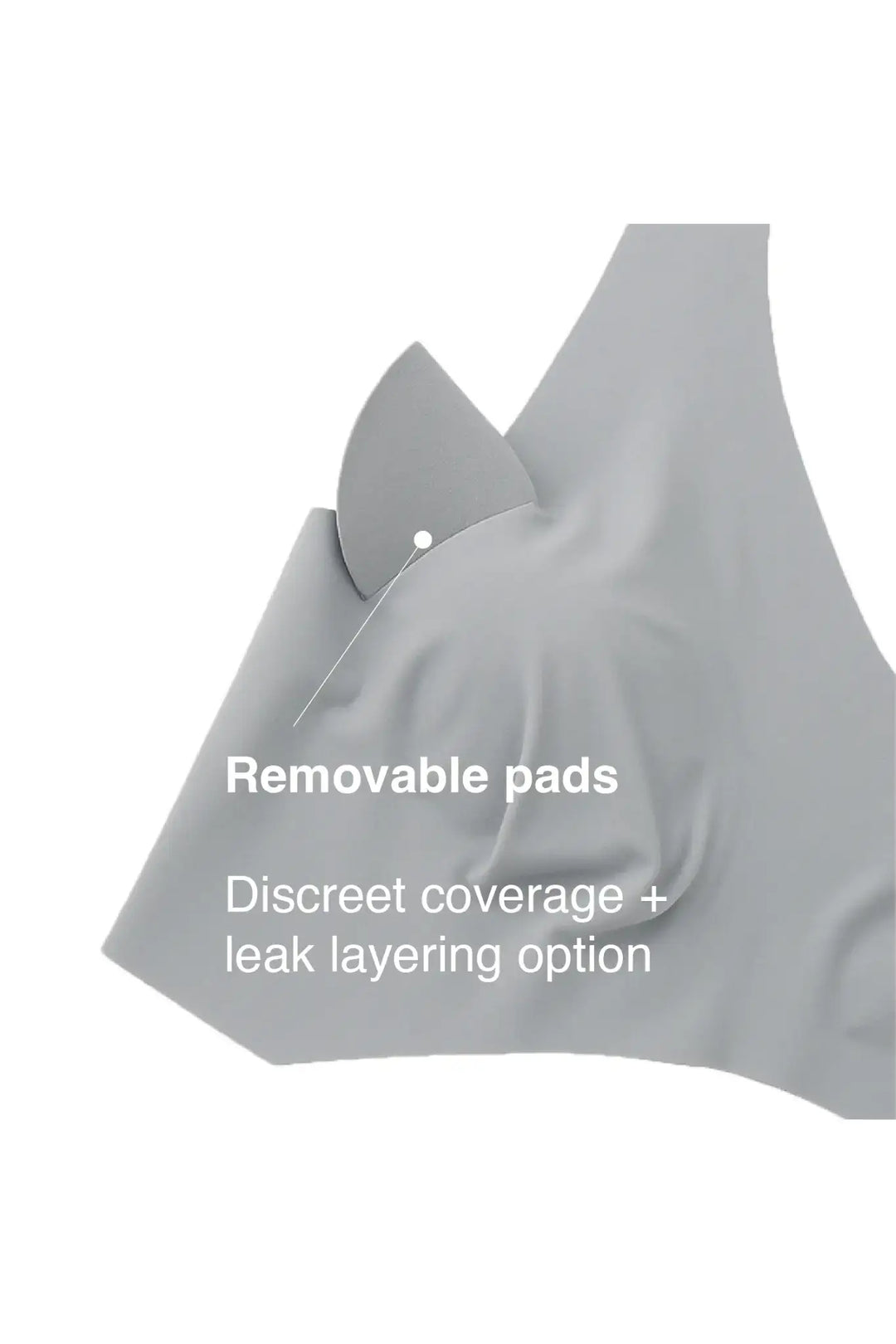 V-Neck Maternity Bamboo Bra – Limestone grey