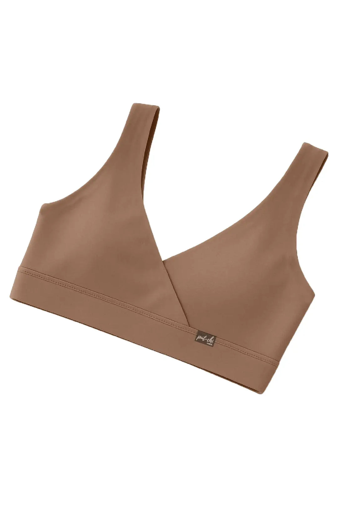 V-Neck Maternity Bamboo Bra – Caribou Brown