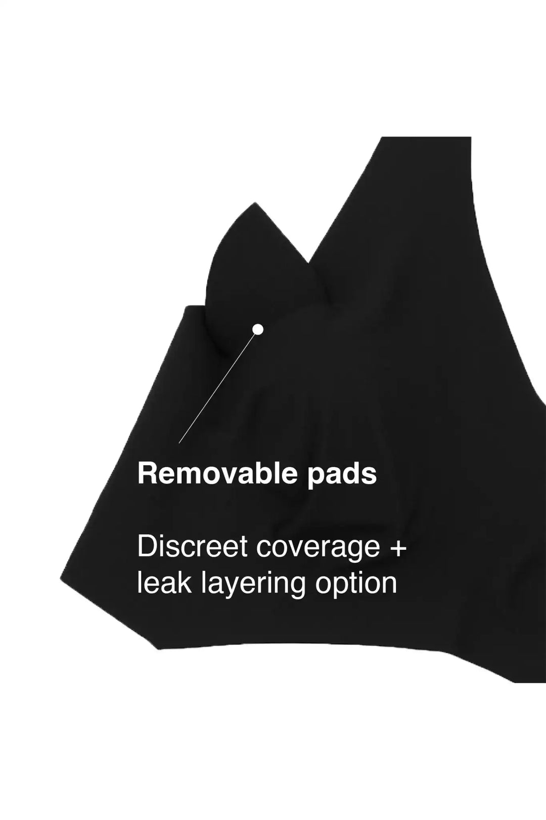 V-Neck Maternity Bamboo Bra – Jet Black