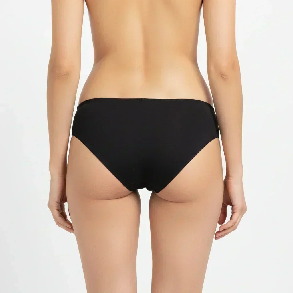 Bamboo Fabric Low Waist Underwear | Red and Black | Pack of 2
