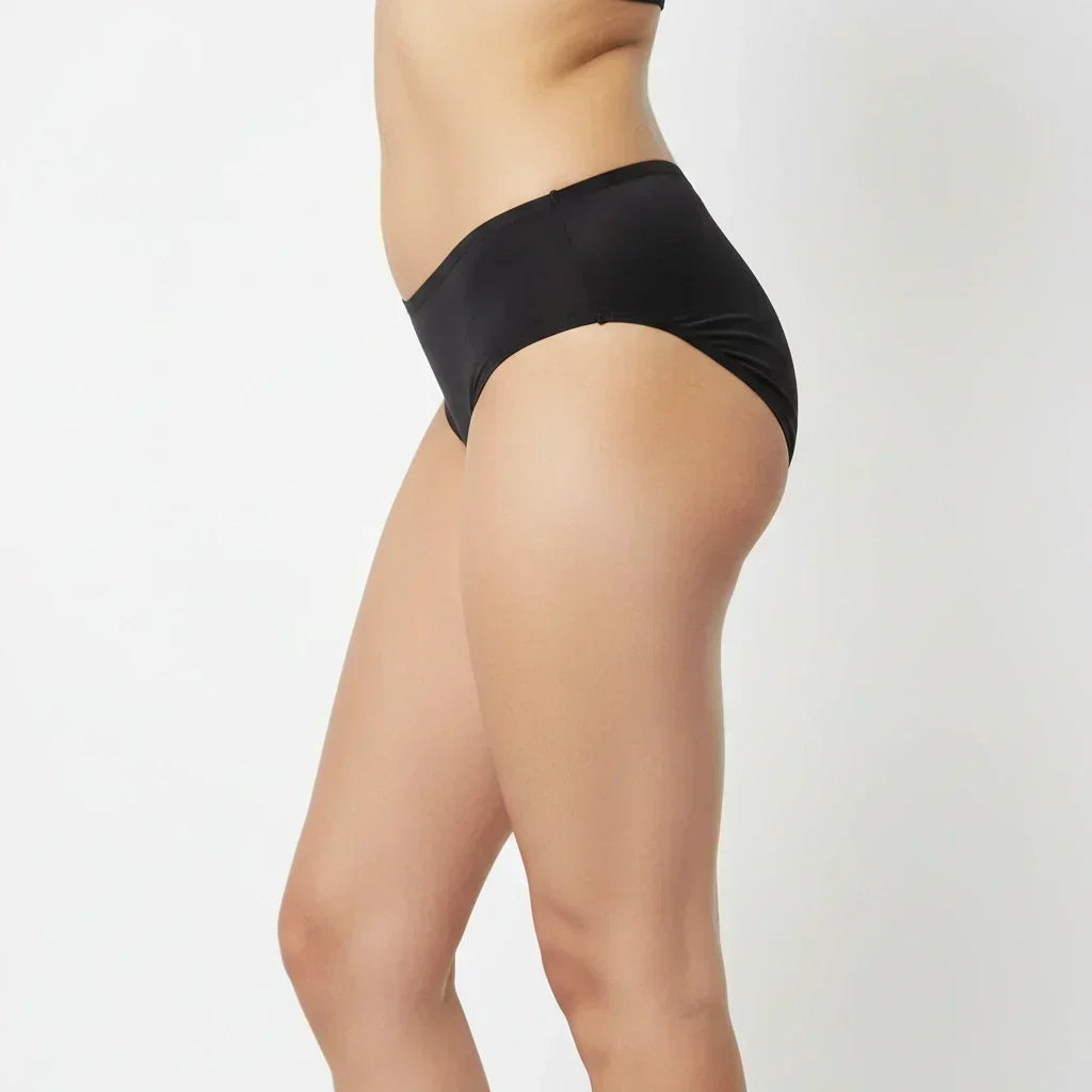 Bamboo Fabric Low Waist Underwear | Red and Black | Pack of 2