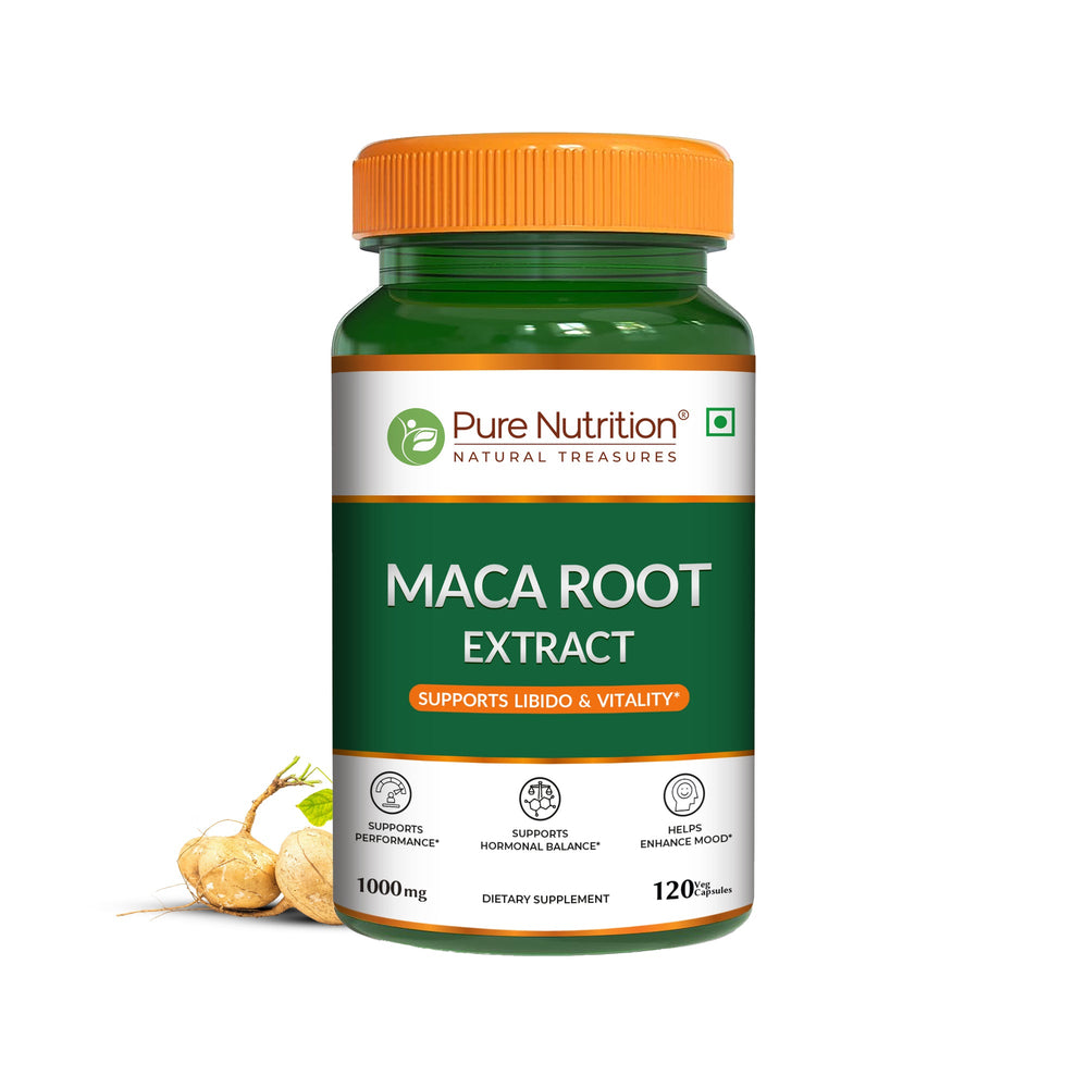 Maca Root Capsules 1000mg | Peruvian Maca Extract | 120 Veg Tablets