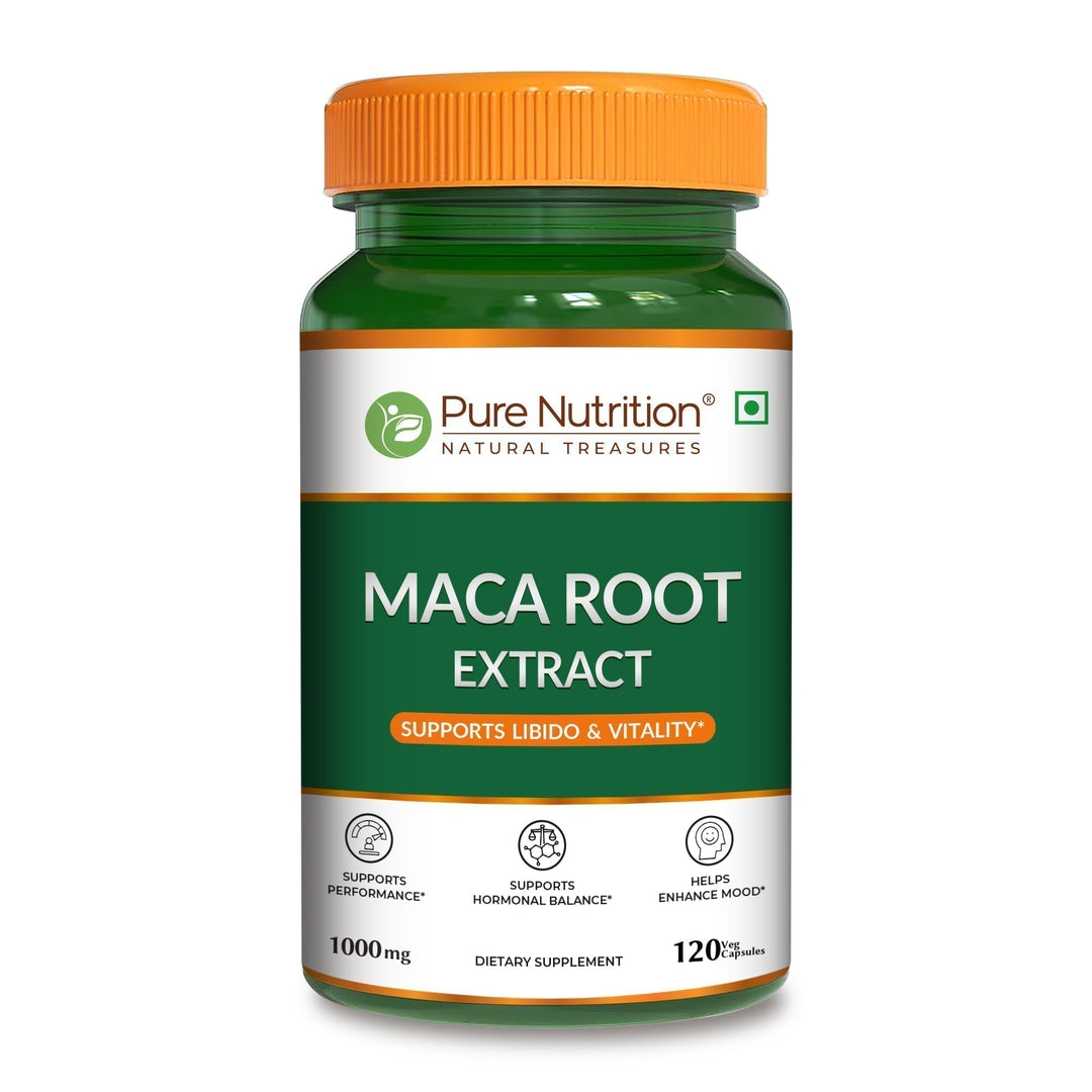 Maca Root Capsules 1000mg | Peruvian Maca Extract | 120 Veg Tablets