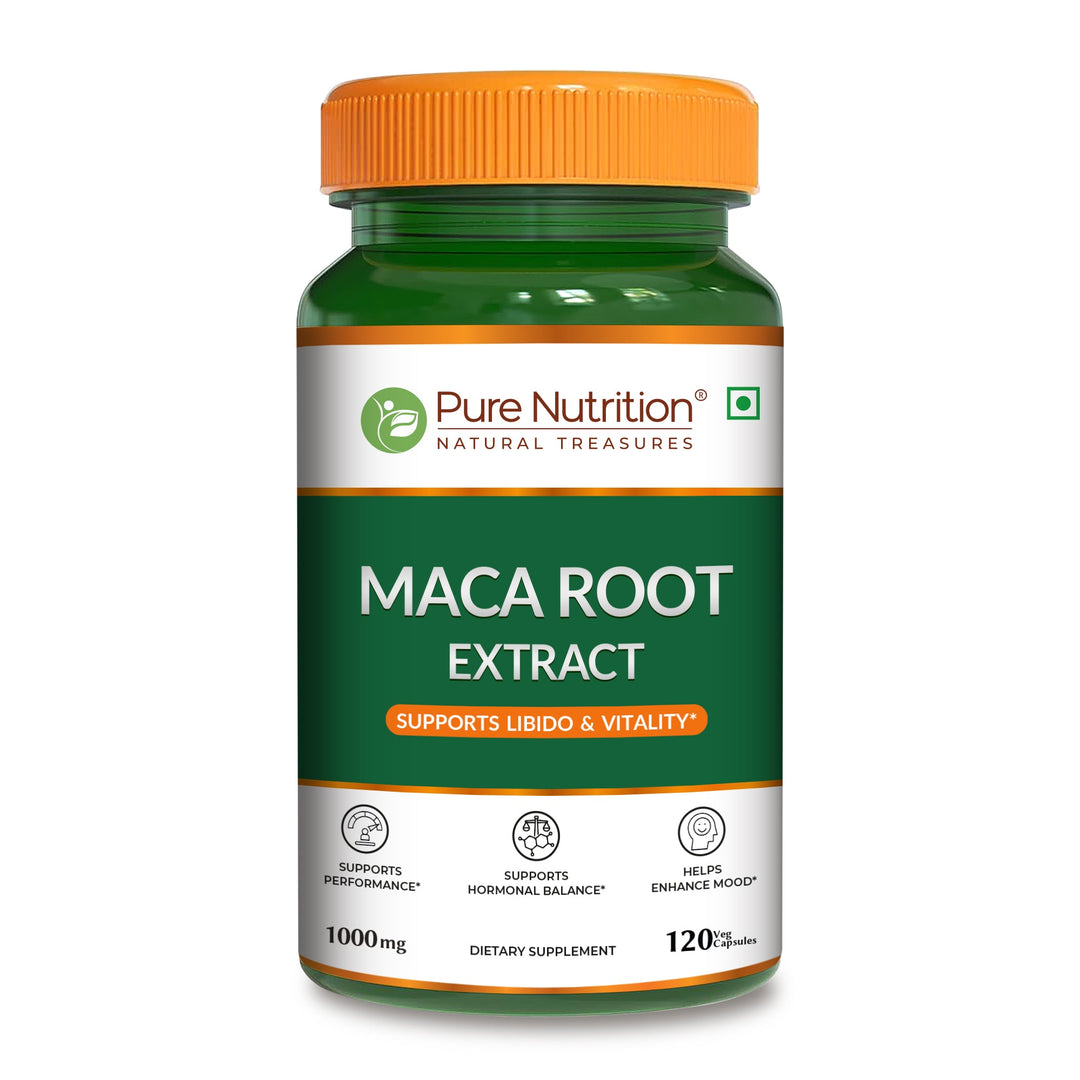Maca Root Capsules 1000mg | Peruvian Maca Extract | 120 Veg Tablets