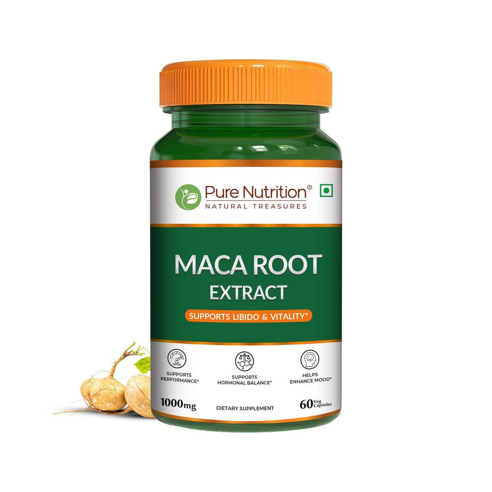 Maca Root Extract Capsules- Veg for Energy, Stamina & Hormonal Balance