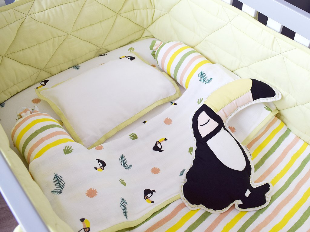 Organic Muslin Cot Bedding Set