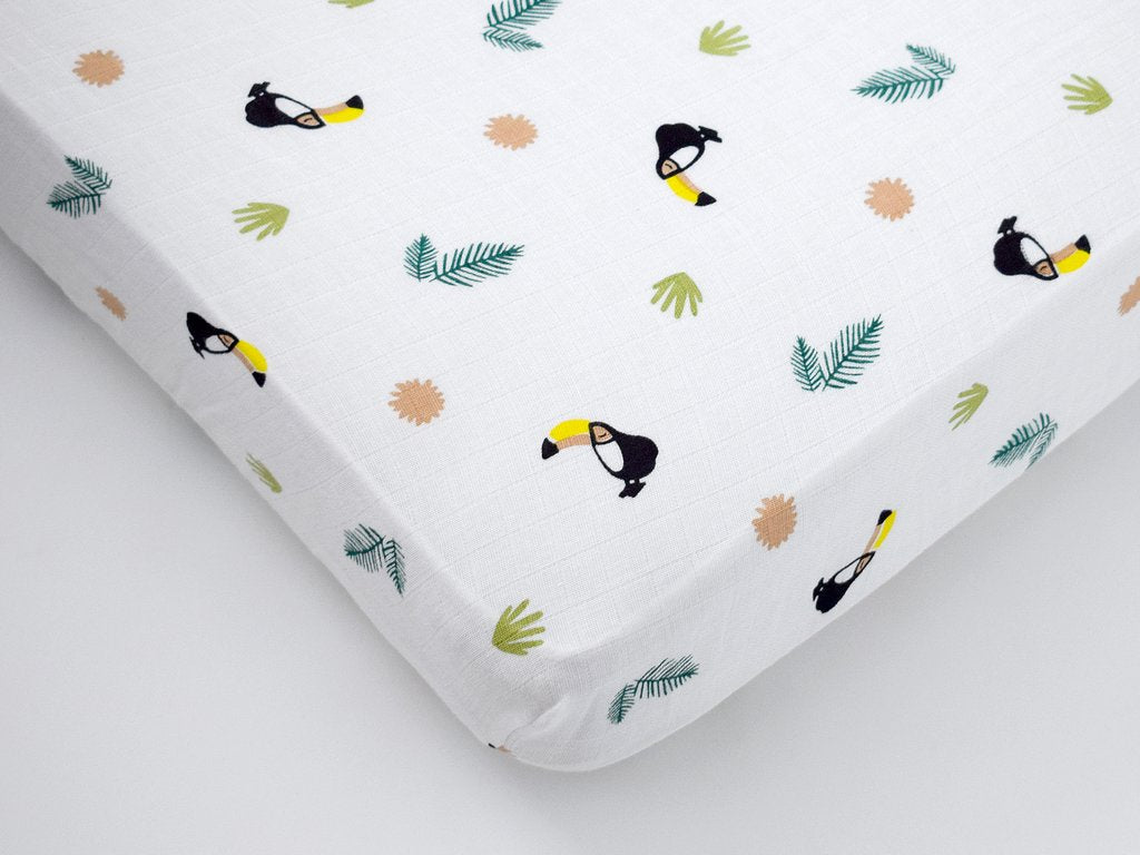 Organic Muslin Cot Bedding Set