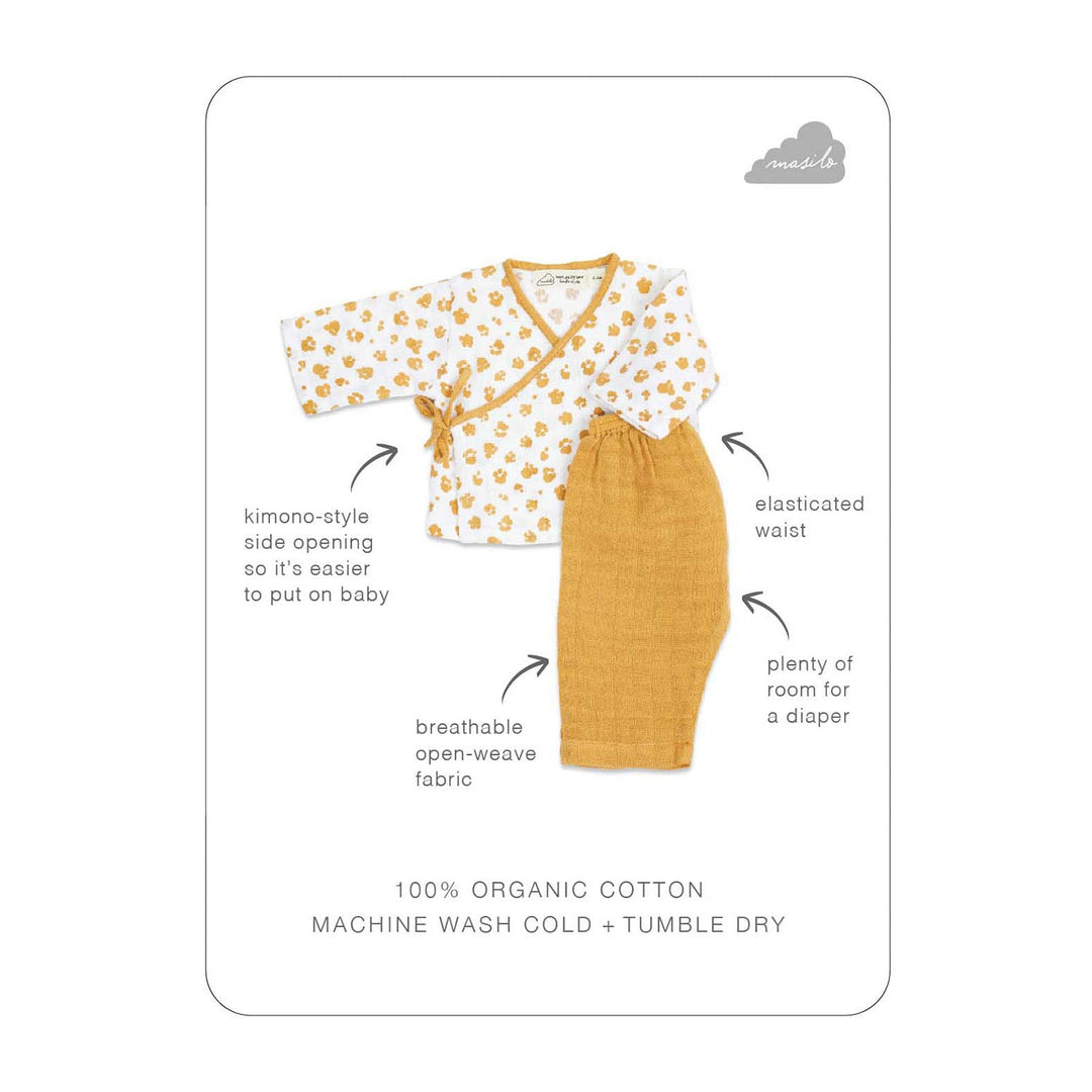 Organic Muslin Kimono Lounge Set