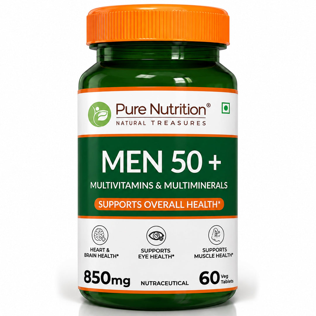 Men 50+ Multivitamins & Multiminerals 60 Veg Tablets | Senior Wellness