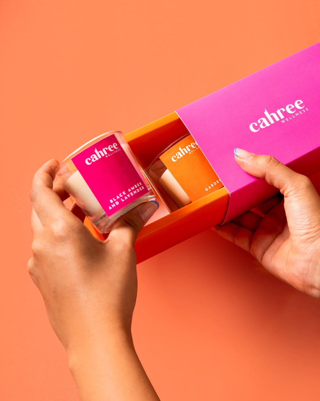 Cahree Wellness Two Moods - Luxury Soy Wax Votive Candle Gift Set