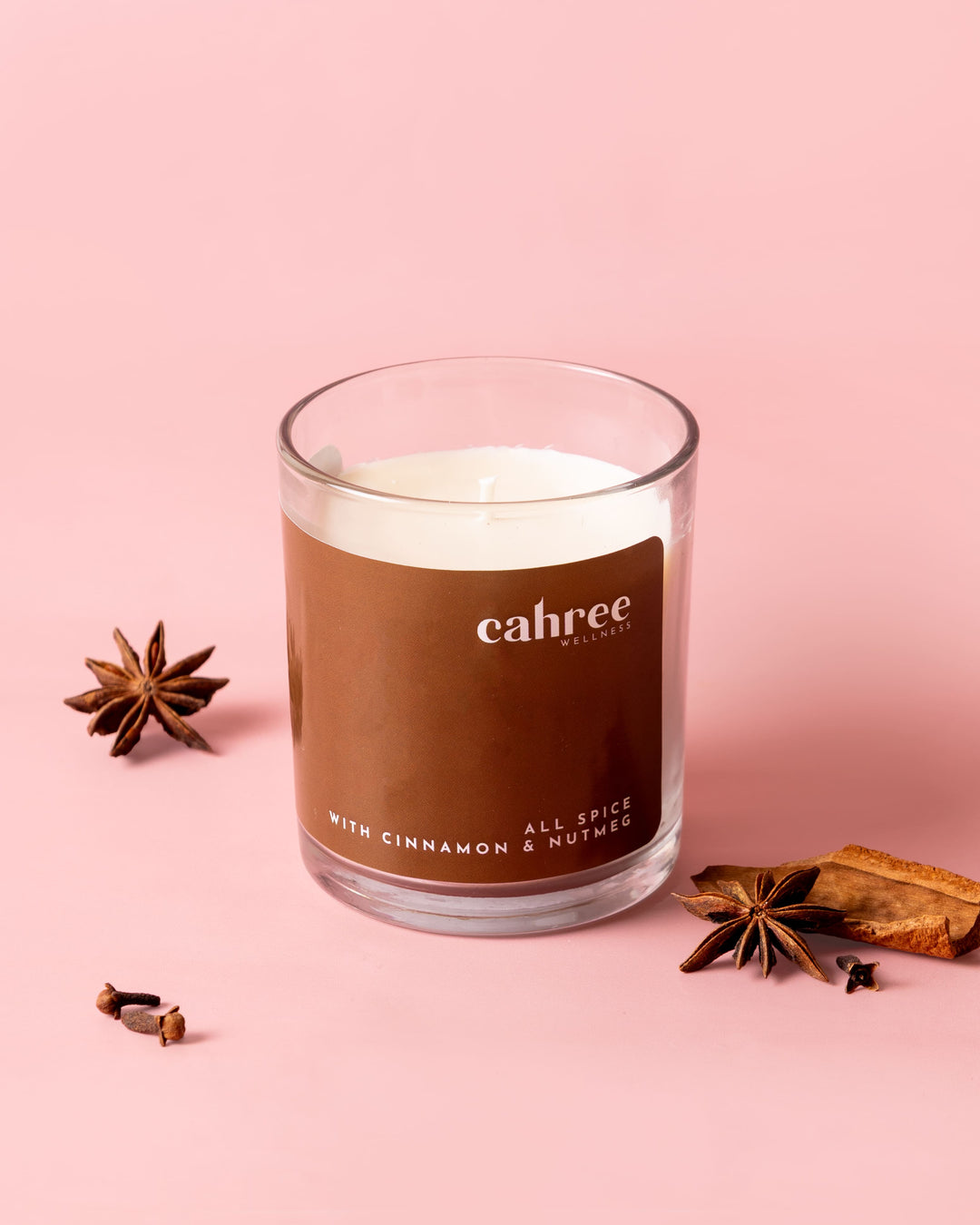 Cahree Wellness All Spice with Cinnamon & Nutmeg Luxury Soy Wax Candle
