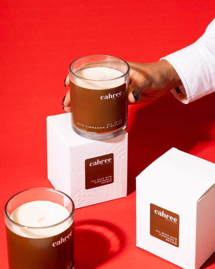 Cahree Wellness All Spice with Cinnamon & Nutmeg Luxury Soy Wax Candle