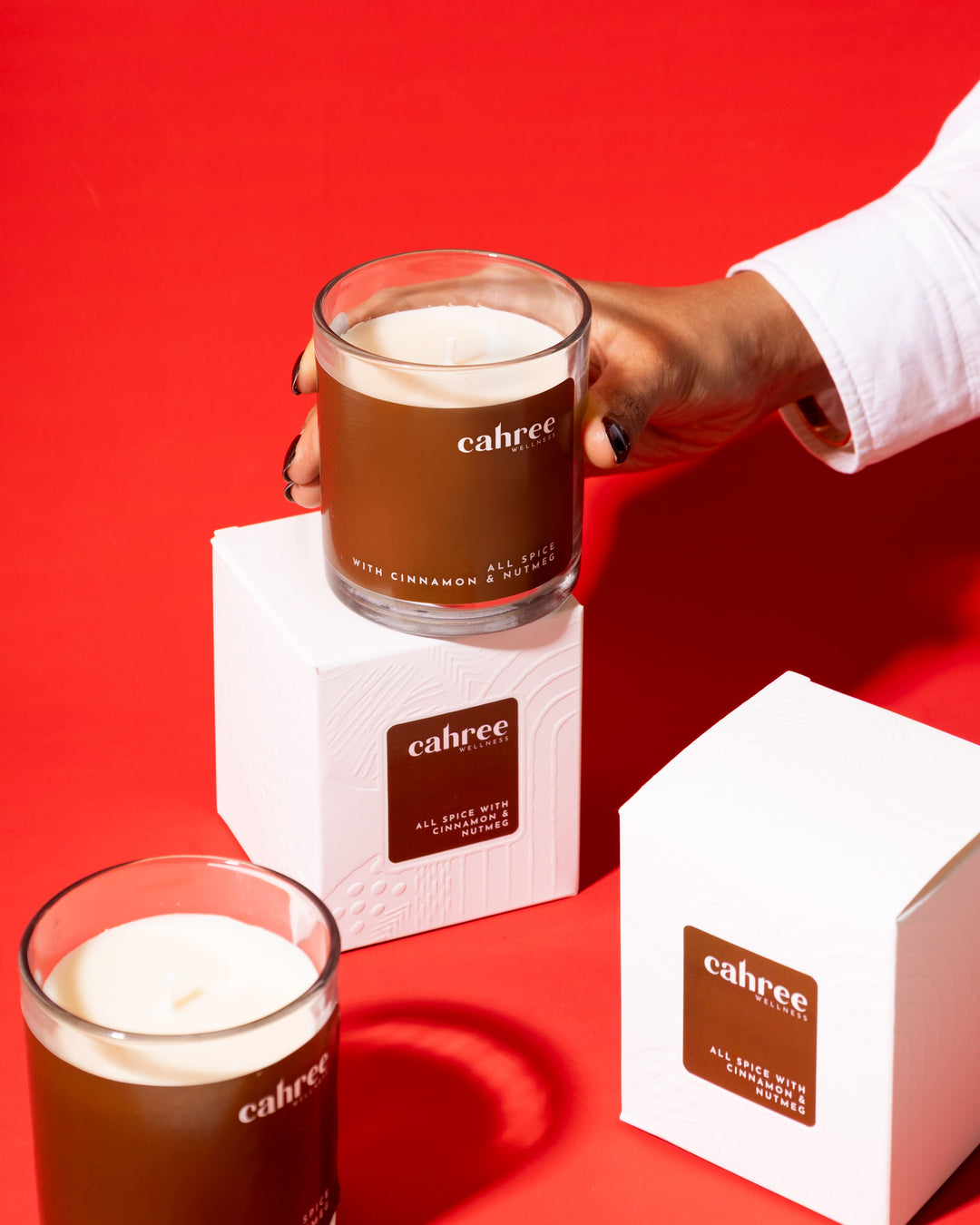 Cahree Wellness All Spice with Cinnamon & Nutmeg Luxury Soy Wax Candle