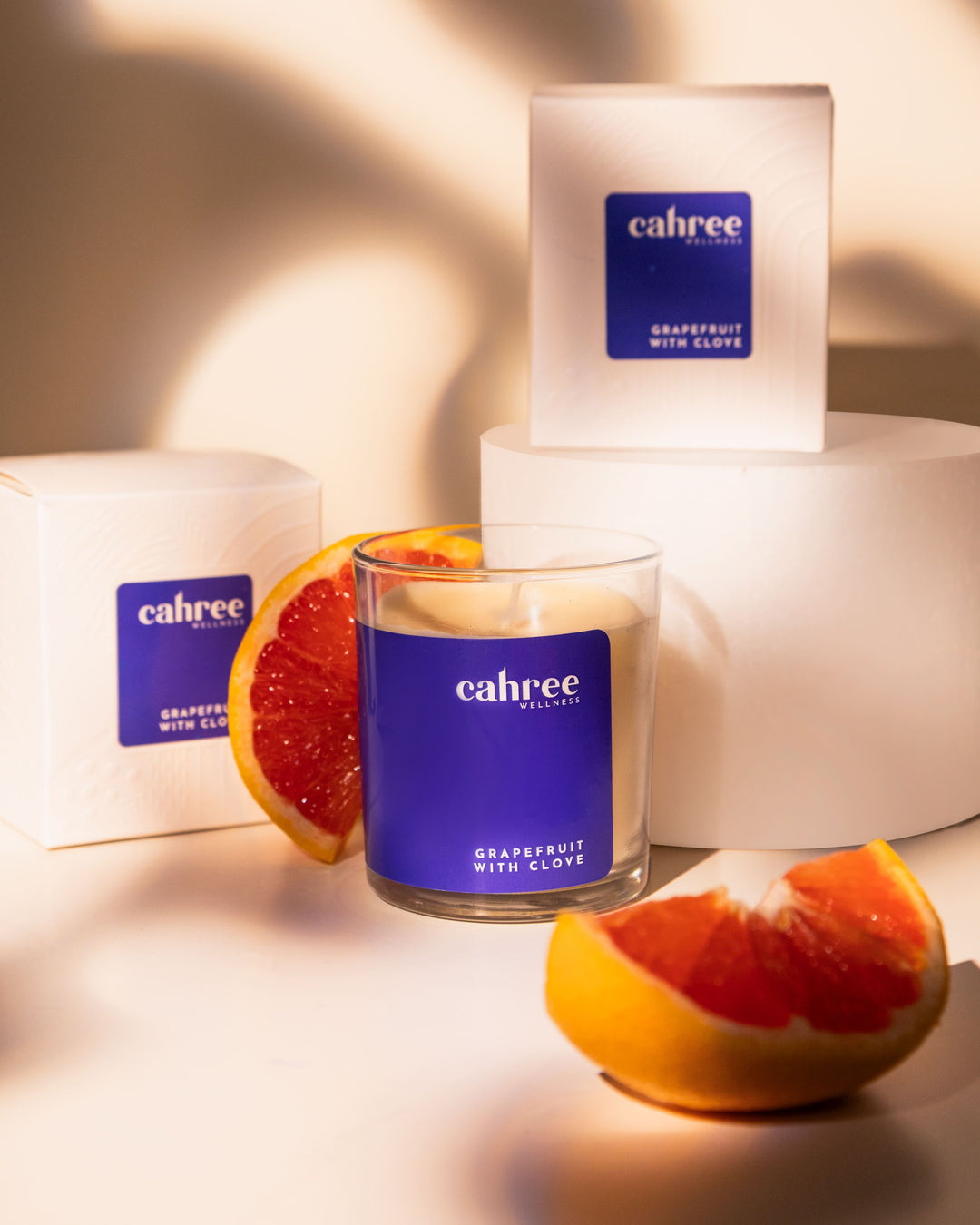 Cahree Wellness Grapefruit with Clove Luxury Soy Wax Candle