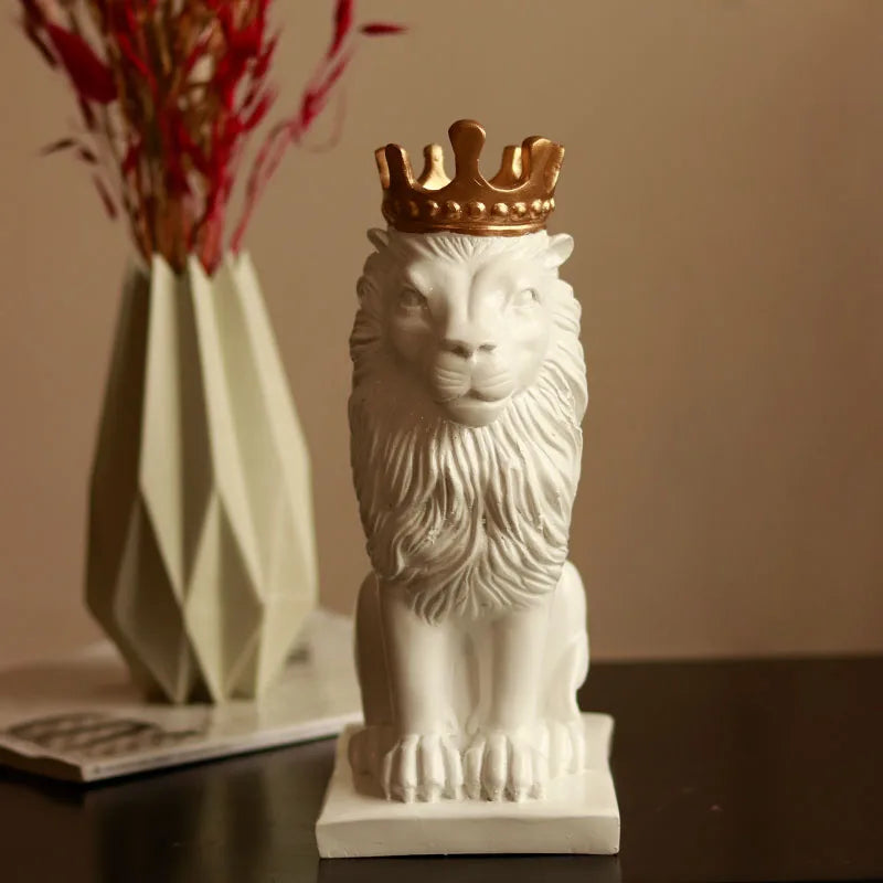 White Lion king sculpture - https://artecasa.in/