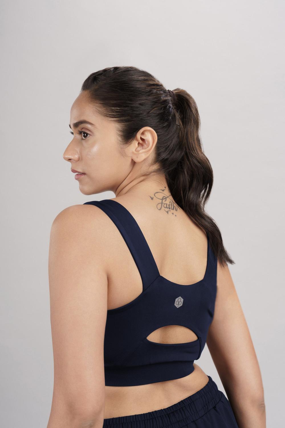 Carbon Tree U Neck Active Bra