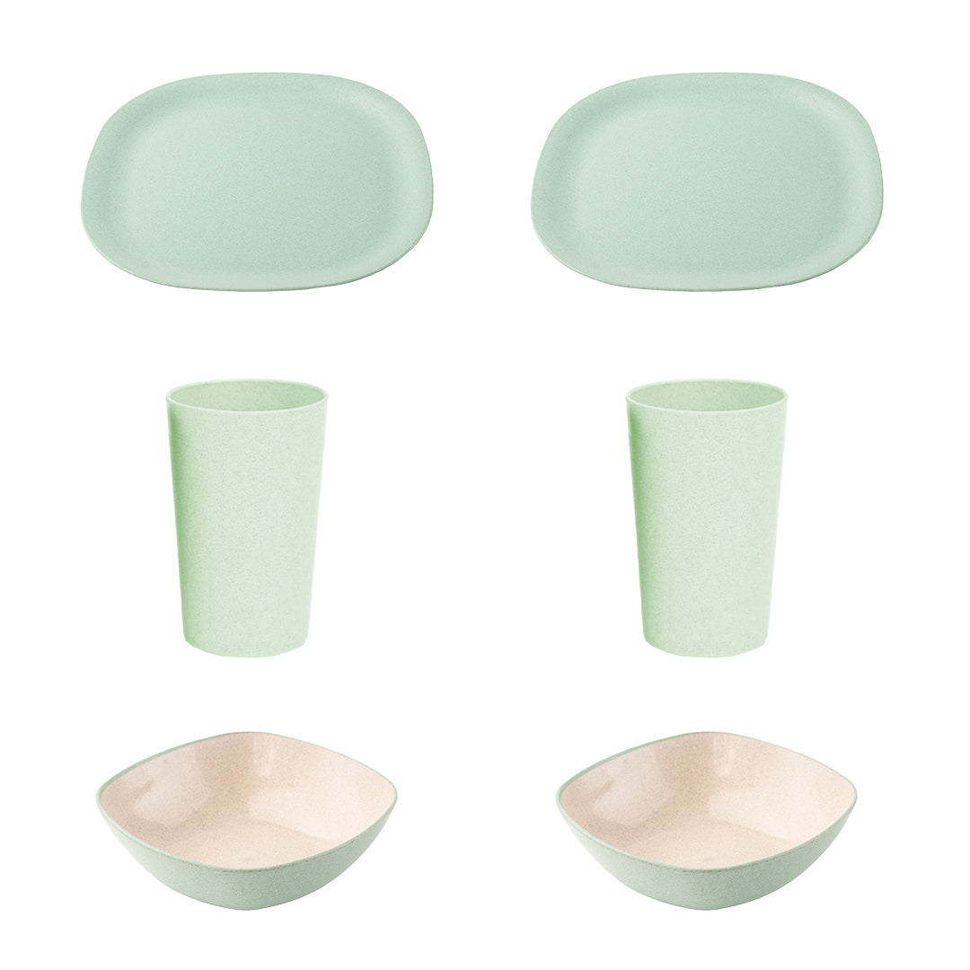 Irida Naturals Rice Husk and Bamboo Fiber Dinner Date combo