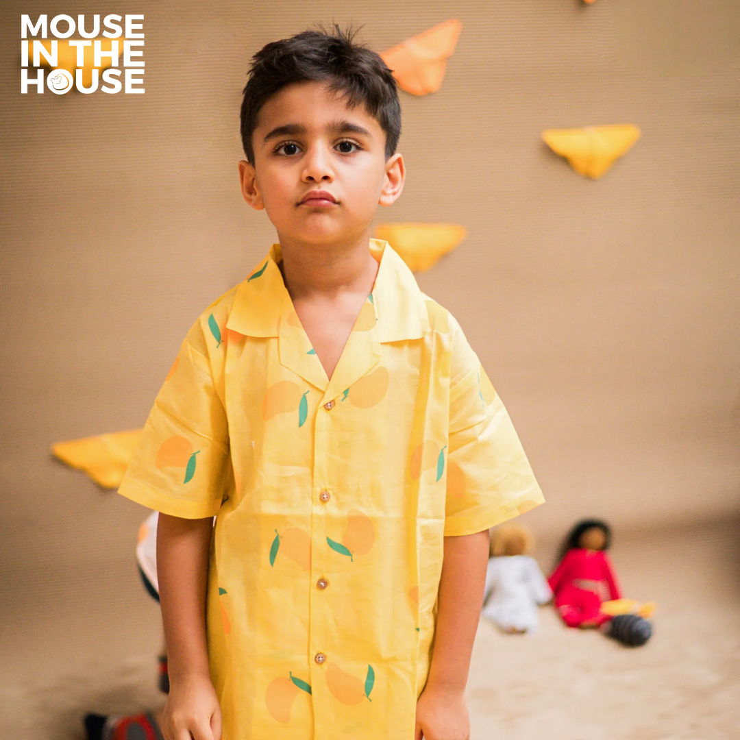 Mouse In The House A Juicy Mango - Cotton Shirt