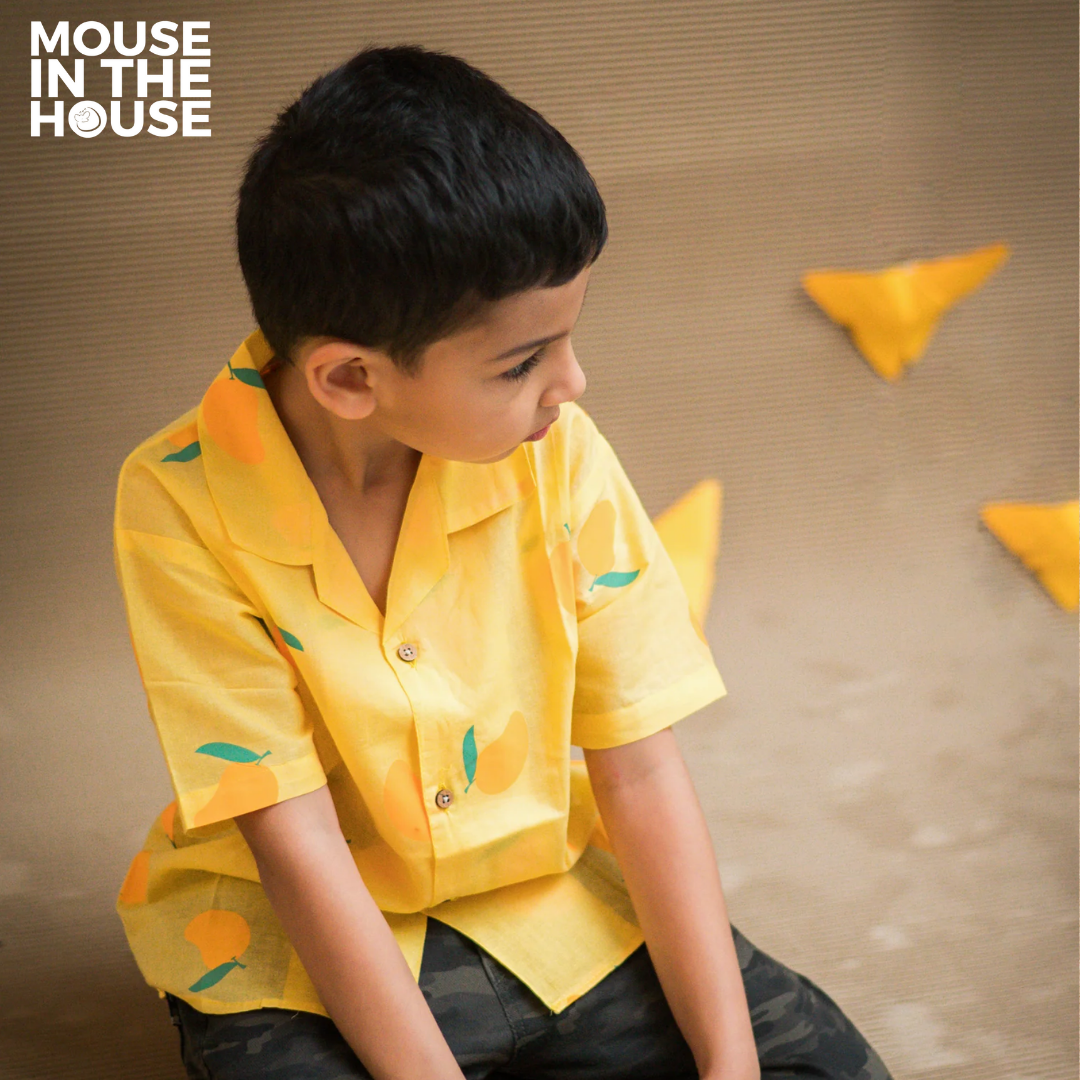 Mouse In The House A Juicy Mango - Cotton Shirt