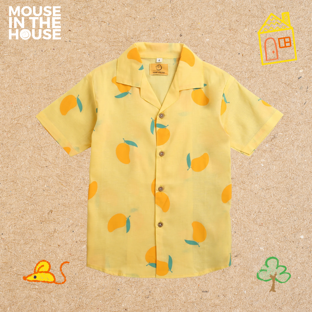 Mouse In The House A Juicy Mango - Cotton Shirt