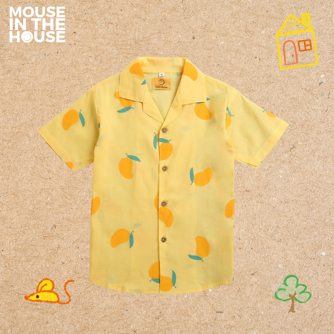 Mouse In The House A Juicy Mango - Cotton Shirt