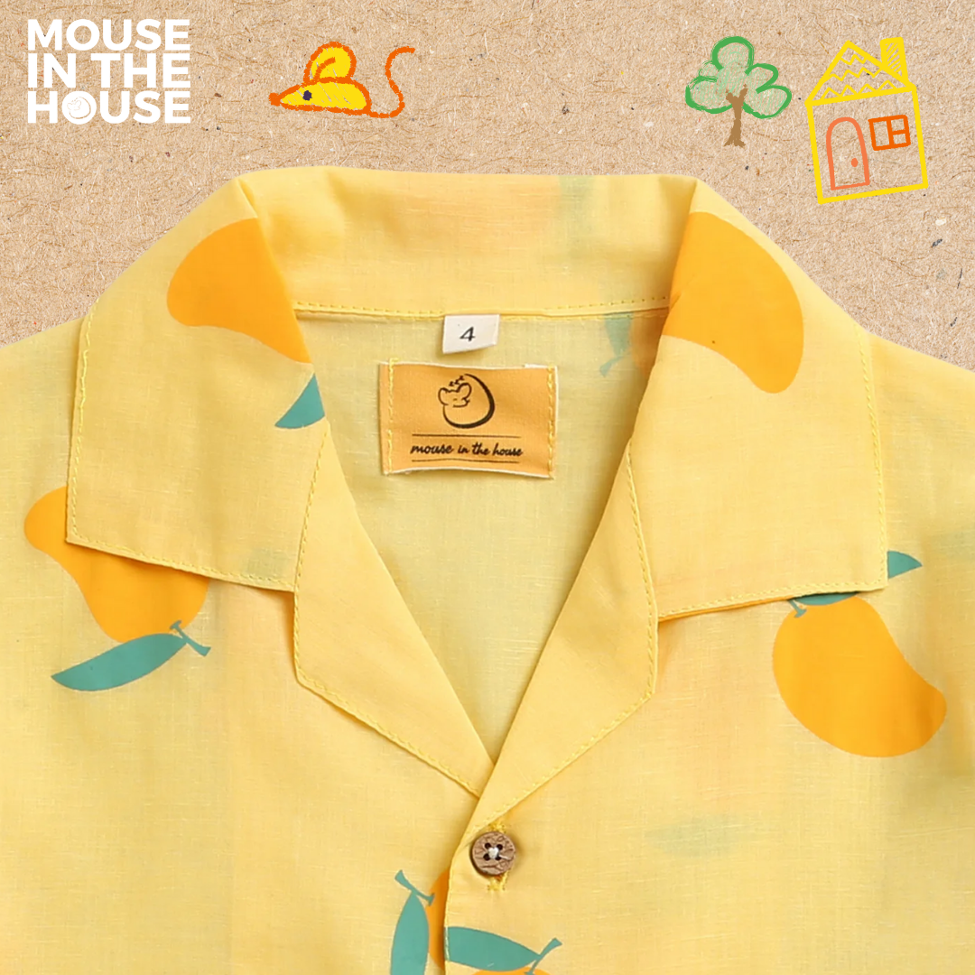 Mouse In The House A Juicy Mango - Cotton Shirt