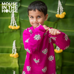 Mouse In The House Lotus Bloom (Purple)- Ethnic Wear Boys