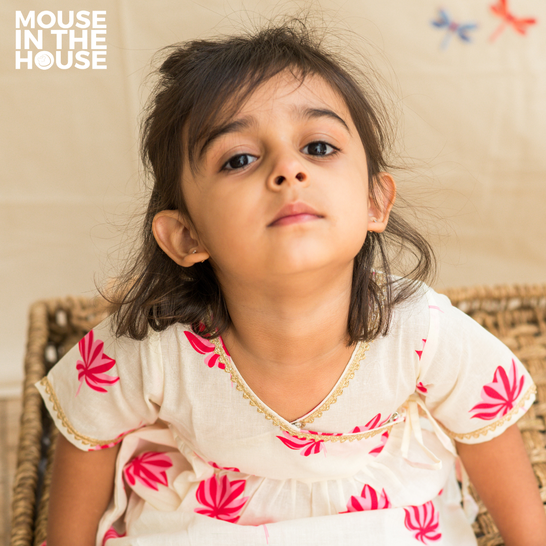 Mouse In The House Lotus Bloom - Ethnic Wear for Girls