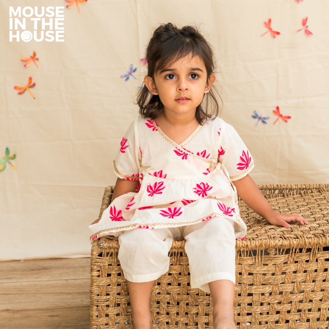 Mouse In The House Lotus Bloom - Ethnic Wear for Girls