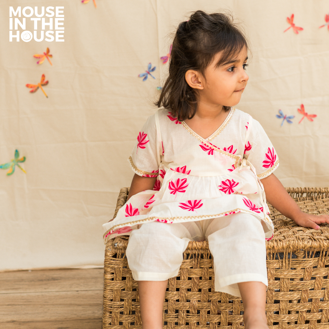 Mouse In The House Lotus Bloom - Ethnic Wear for Girls