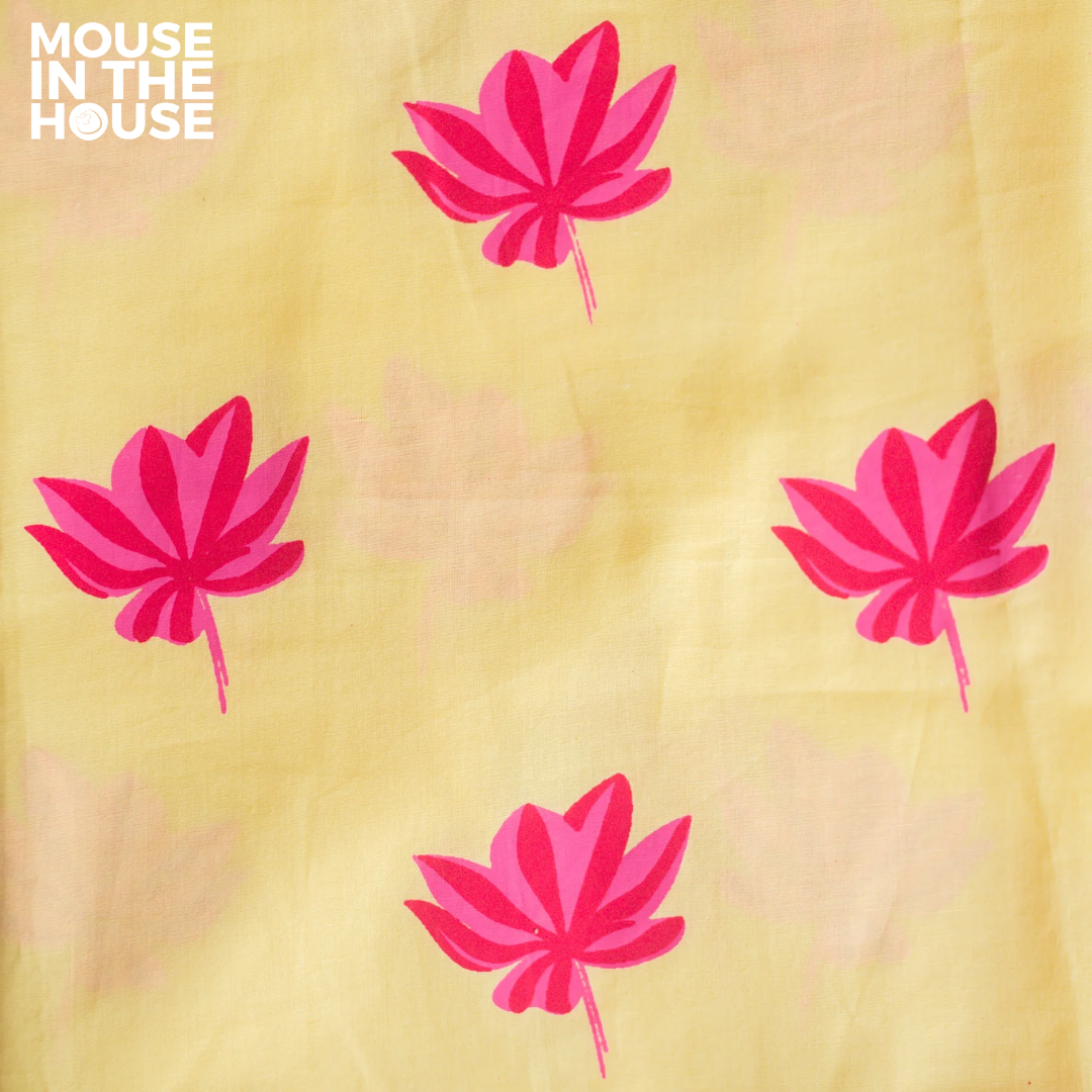 Mouse In The House Lotus Bloom (Yellow)- Girls Ethnic Wear