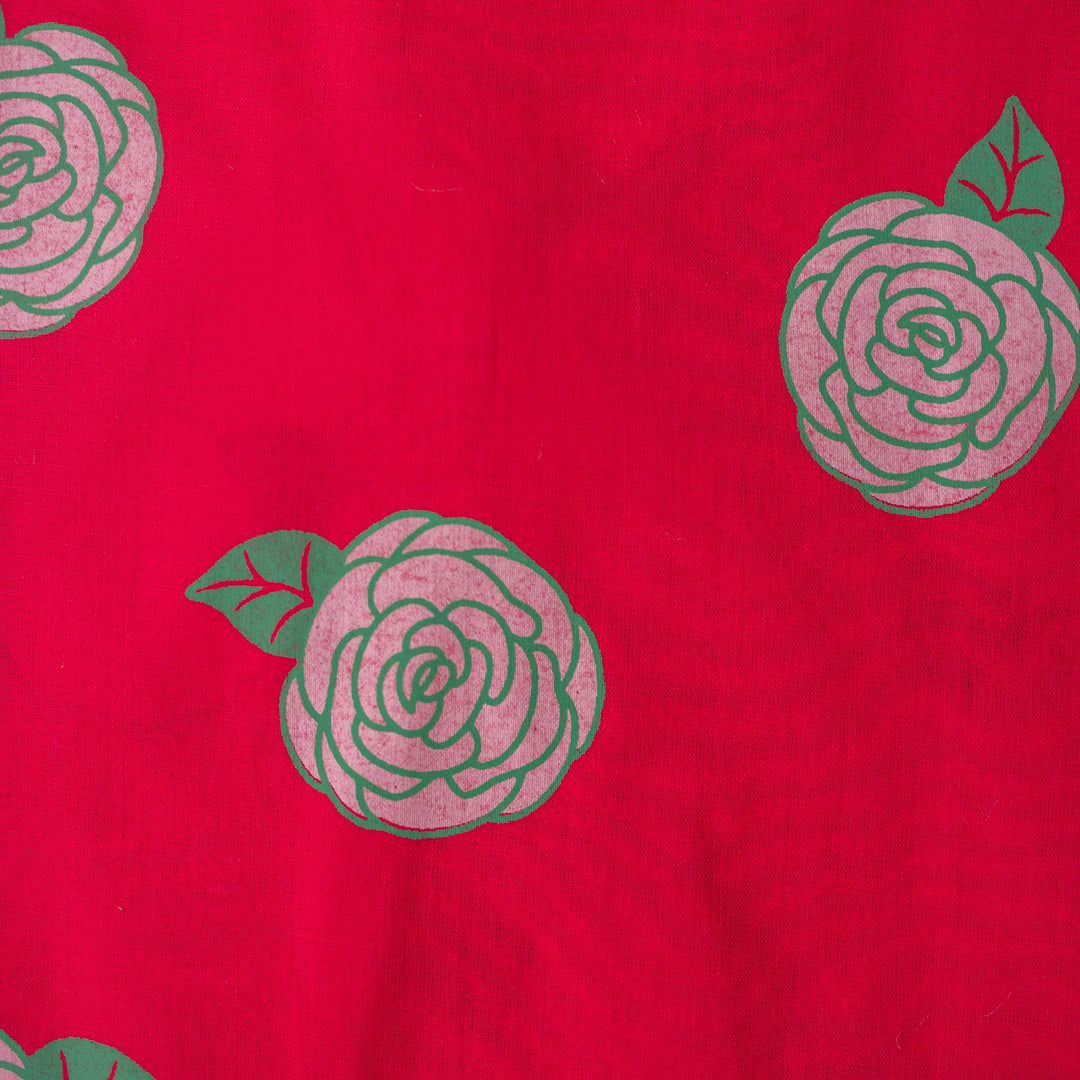 Mouse In The House Blooming Red- Ethnic Wear Girls